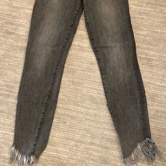 Frame denim dark gray skinny cropped jeans size 27 - Picture 2 of 3